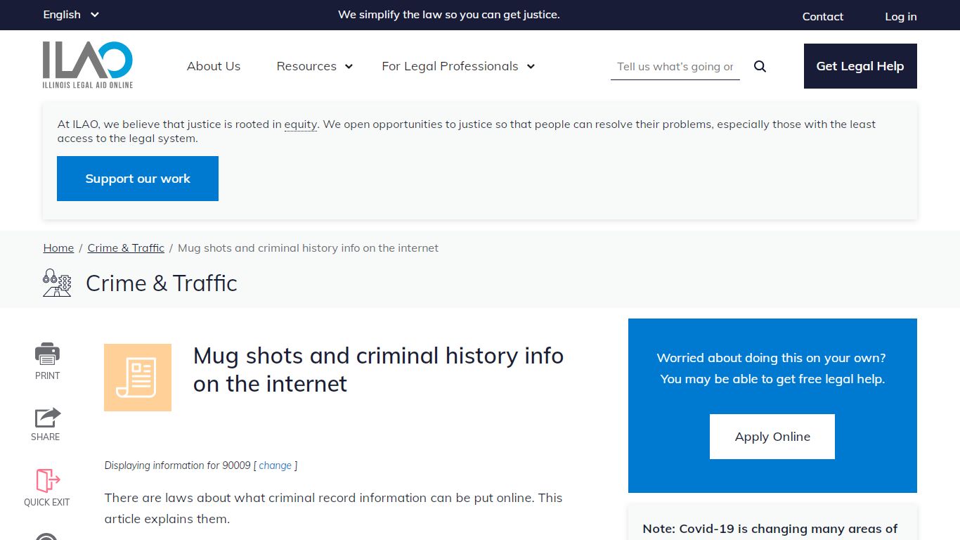 Mug shots and criminal history info on the internet | Illinois Legal ...